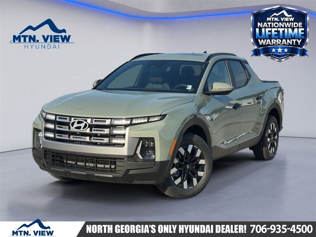 2026 Hyundai SANTA CRUZ SEL in Sage Gray — front three-quarter view